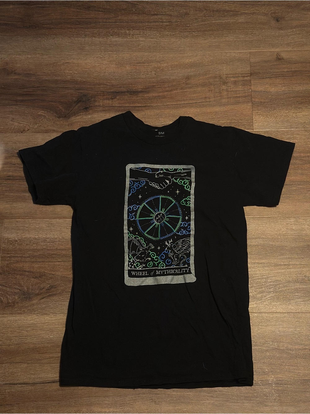 Black 'Wheel of Mythicality' Graphic Tee